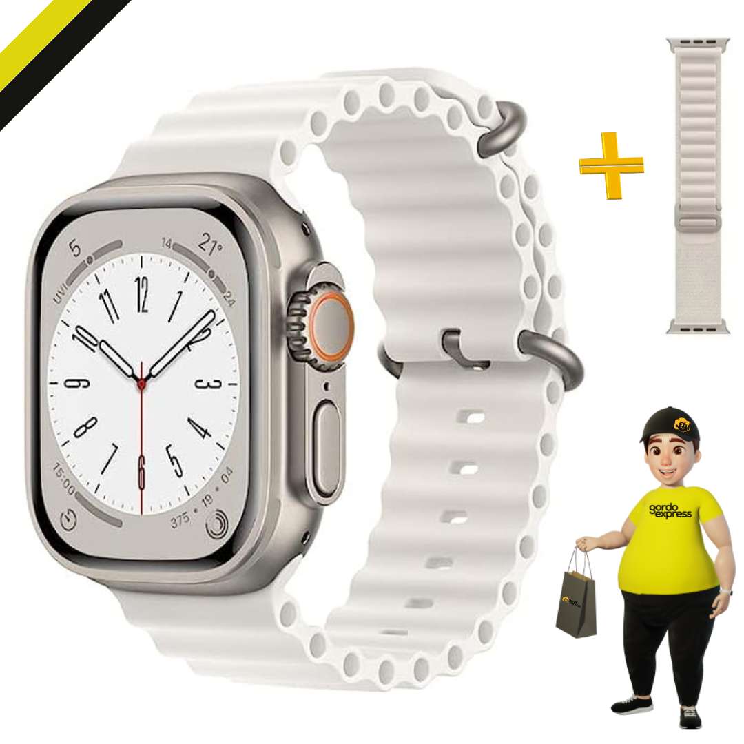 Smartwatch S9 Ultra Series + Kit com 7 Pulseiras Extra + case e película