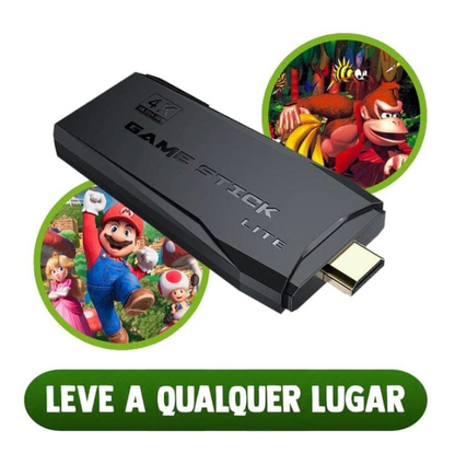 Video Game Stick Box 35.000 Jogos 4K Controle Wireless (2 Controles)