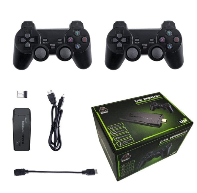 Video Game Stick Box 35.000 Jogos 4K Controle Wireless (2 Controles)