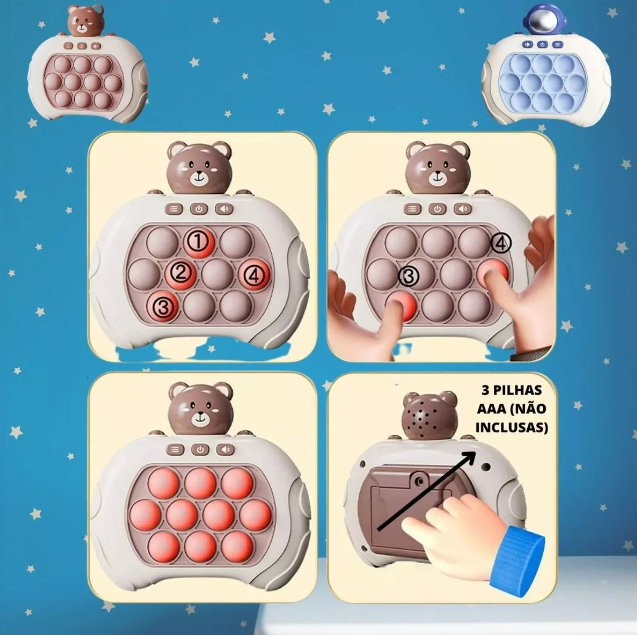 Pop-it Mini Gamer Console Anti Stress Eletrônico Atualizado