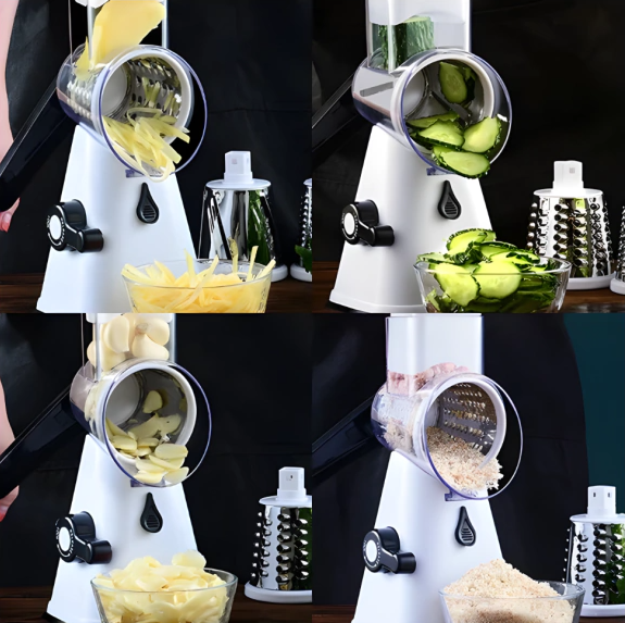 Cortador e Fatiador de Legumes Multifuncional + kit 5 Peças de Utensílios Grátis
