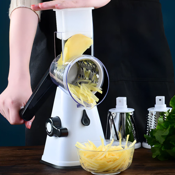 Cortador e Fatiador de Legumes Multifuncional + kit 5 Peças de Utensílios Grátis