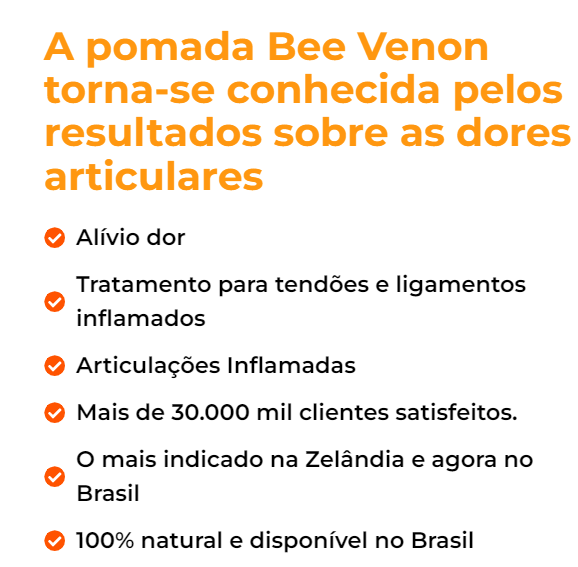 Creme De Abelha Para Alívio Da Dor Nas Articulações Corporais Lágrima De Menisco (NÃO HÁ CONTRA INDICAÇÃO)