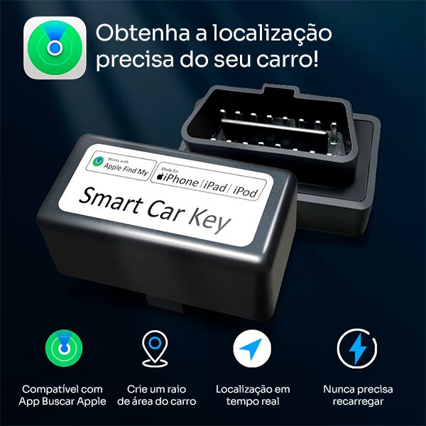 Smart Car Key® - Rastrei Seu Carro no Brasil Inteiro (SEM MENSALIDADES)