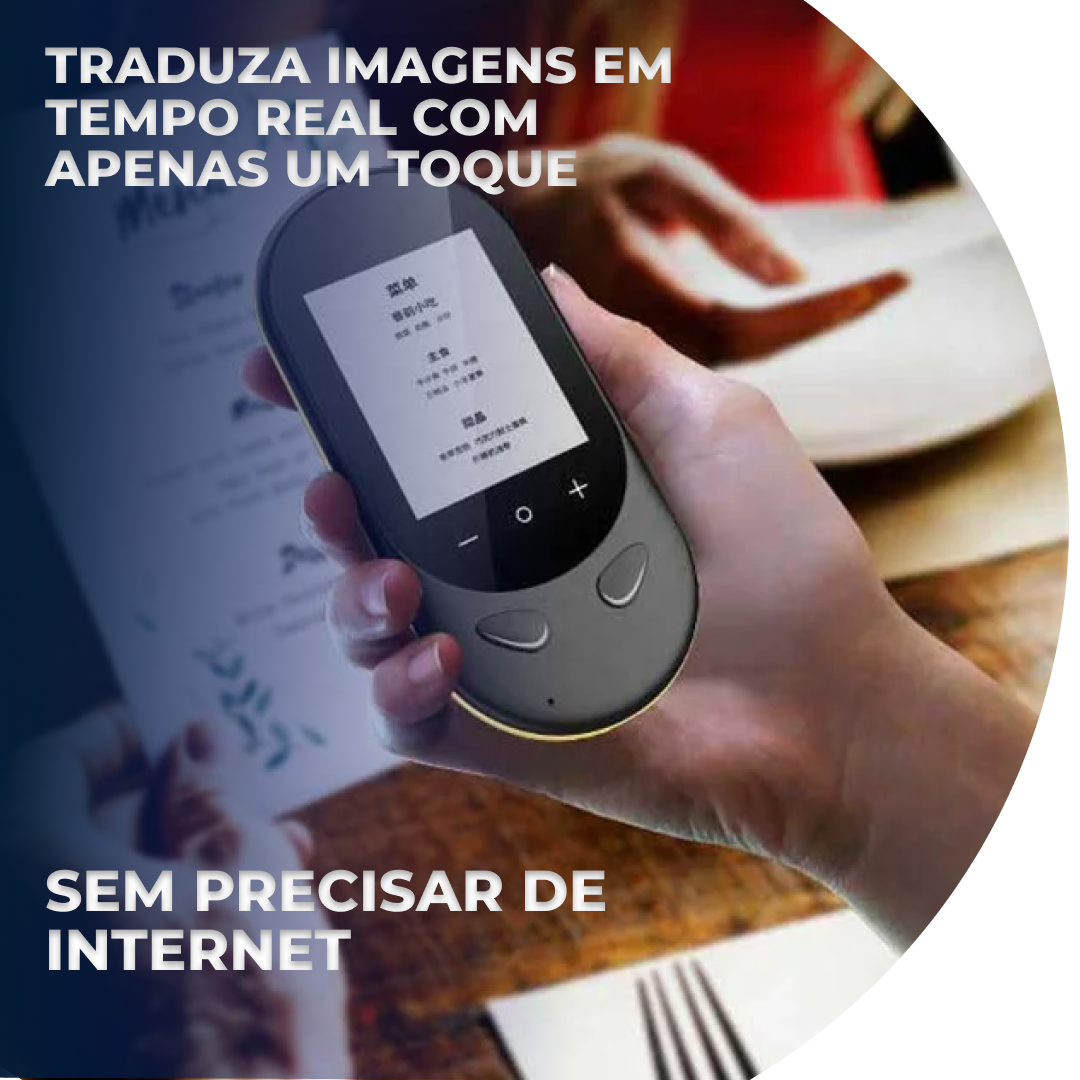 Tradutor portátil recarregável - sem internet