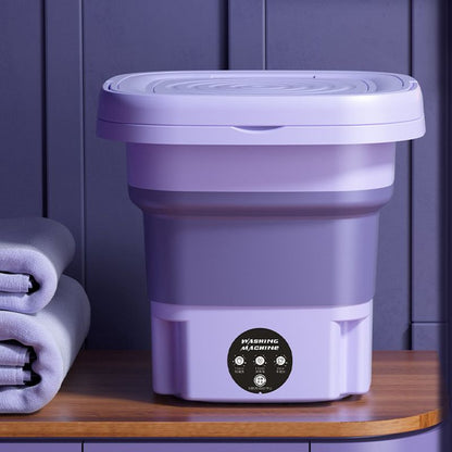 Máquina de Lavar Portátil Dobrável  Bivolt Com Função Secadora 15 Litros