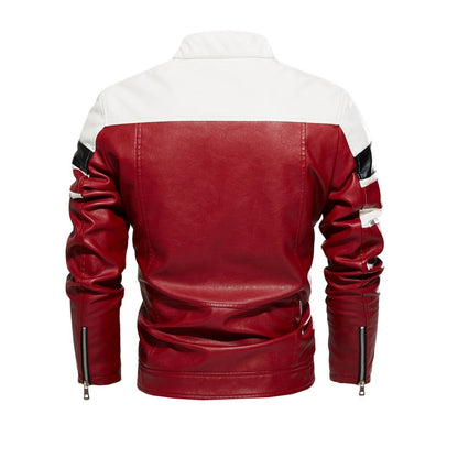 Jaqueta Masculina de Couro MotoRacer