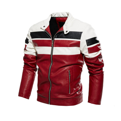 Jaqueta Masculina de Couro MotoRacer