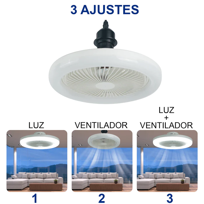 Luminária LED com Ventilador [ESTOQUE PRÓPRIO]